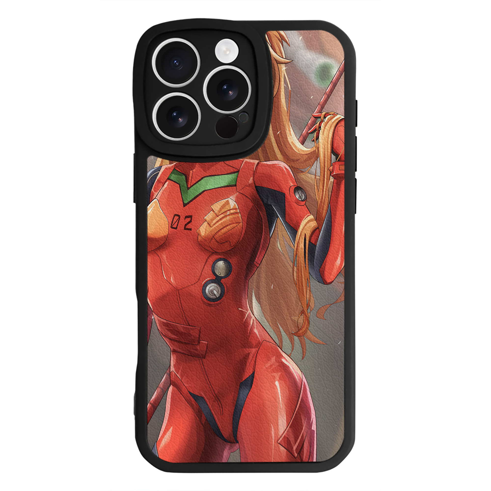 （画像用） EVA 新世紀エヴァンゲリオン 【iPhone 16シリーズ対応】シリコンスマホケース（レザー調） 材質：シリコン